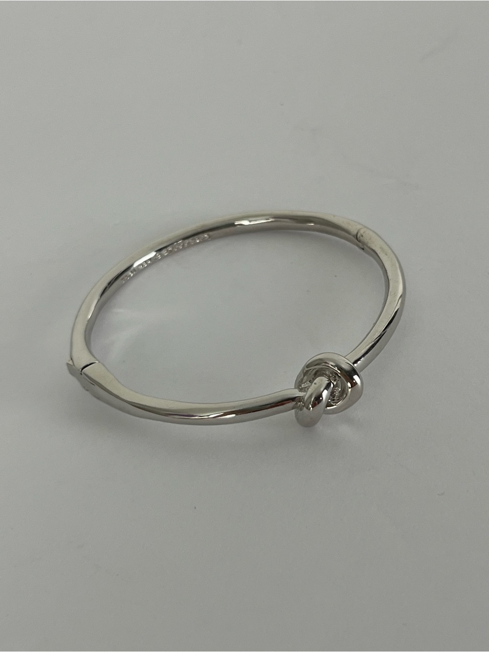 Kate Spade Nautical Knot Silver Solid Bangle Bracelet Women's Jewelry